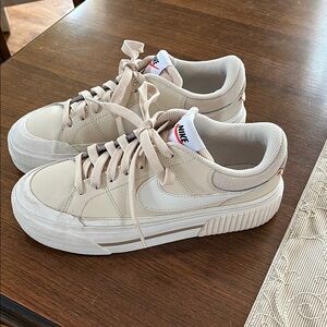Nike Cream Low-Top Sneakers